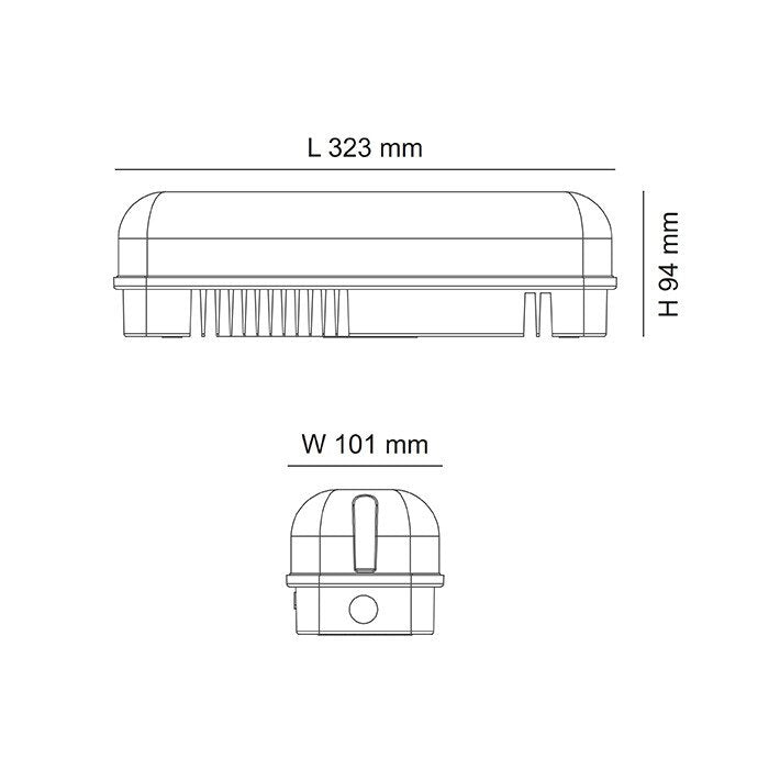 Buy LED Bunker Lights Australia REC LED Bunker Light White 18W 4000K IP54 - SE7087L