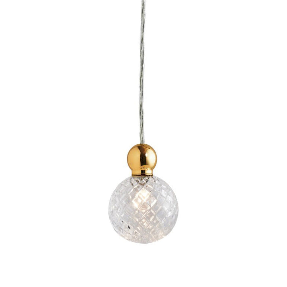 Uva LED Mini Pendant 12V W70mm Crystal - LA10196