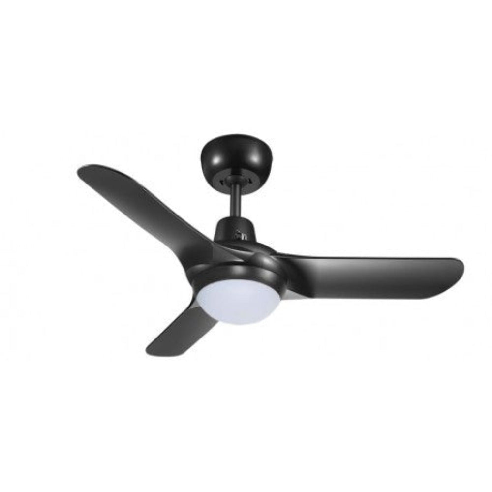 SPYDA AC Ceiling Fan 36" Matte Black with LED - SPY903BL-L