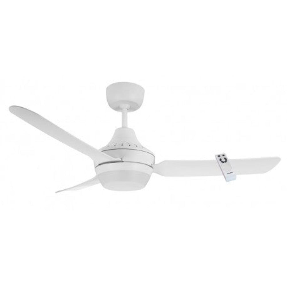 STANZA AC Ceiling Fan 48" White with Light & Remote - STA1203WH-LR