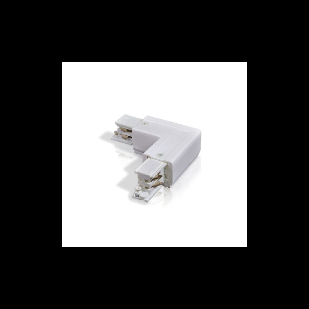 STR L-Shaped Connector For Three Circuit Track White