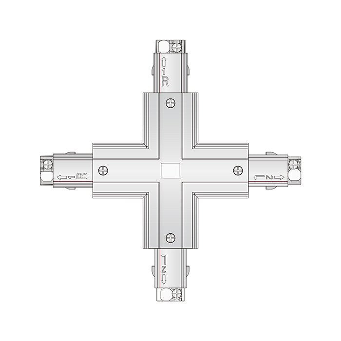 Buy Three Circuit Tracks & Accessories Australia STR Cross Shaped Connector For Three Circuit Track Black