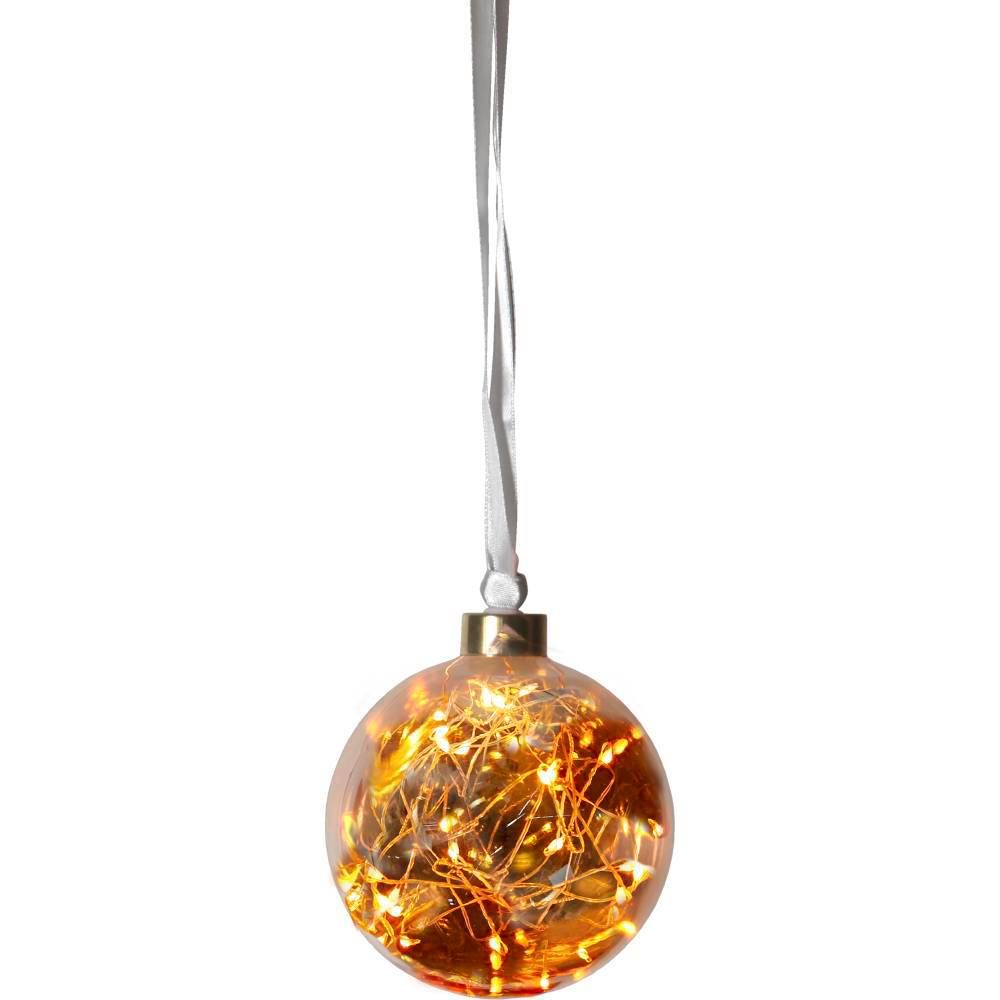 Buy Christmas Lights Australia XMAS Glow Hang Ball DEC Amber/Copper - 410588