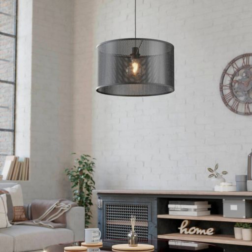 Buy Pendant Lights Australia MANBY Pendant Light Black Steel - 43795N